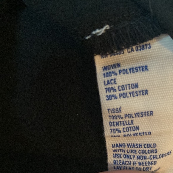 ❤️🔥5/20$ AMERICAN EAGLE OUTFITTERS🦅 Womens Black Woven Lace Blouse - Picture 7 of 7